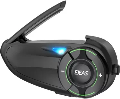Interkom për motoçikletë EJEAS Q8, Bluetooth 5.1, IP67, i zi