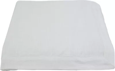 Mbulese tavoline pambuku e bardhë, 240x140cm
