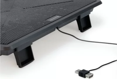 Mbajtëse ftohëse Conceptronic 1-Fan USB-A2.0 për laptop 15.6 inç, e zezë