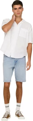 Shorce për meshkuj Only & Sons Onsedge LB 2041 Tai Dnm Noos, kaltër e çelët denim [Madhësia: XS]