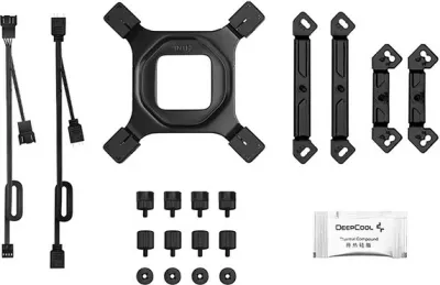 Kasë ftohëse Deepcool AG620 Black ARGB V2, 2 ventilatorë, 6 tuba termikë, 120mm, e zezë