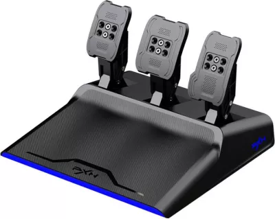 Timoni gaming PXN PXN-V99 me 3 pedale dhe levë ndërrimi, për PC, PS3, PS4, XBOX ONE, SWITCH