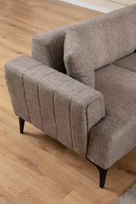 Divan-krevat treshe Atelier del Sofa, Hamlet, ngjyrë kafe e çelët