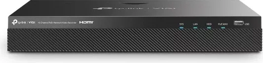 NVR TP-Link VIGI VIGINVR2016H-16MP4TB, 16 kanale, 4 TB, Ngjyrë e zezë