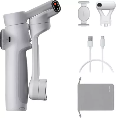 Stabilizator për celular Insta360 Flow 2 AI Tracker Bundle, gri e lehtë