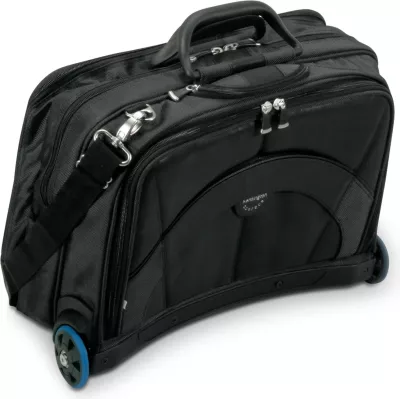 Çantë laptopi Kensington Contour 17 inç, me rrota, e zezë
