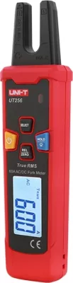 Multimetër klemp UNI-T UT256 True RMS, 60A AC/DC, NCV, CAT III 600V, hapje nofulle 10 mm, kuq/gri, set