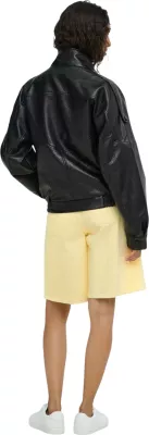 Jakne për femra Jacqueline de Yong Jdyraye PU Oversized Bomber Pnt 15382263, e zezë [Madhësia: L]