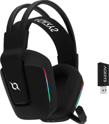 Kufje AQIRYS Alya 2.0, Dual Mode, Wireless&BT+Wired, e zezë