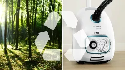 Fshesë me korent Bosch Serie 4 BGB41HYG1H, 600 W, me qese, e bardhë