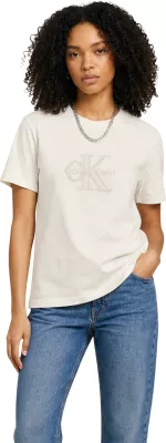 Maicë Calvin Klein Jeans LV047G829G për femra, krem [Madhësia: XS]