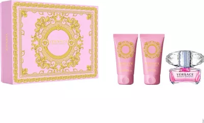 Set Eau de Toilette për femra Versace Bright Crystal 50ml + shower gel 50ml + body lotion 50ml