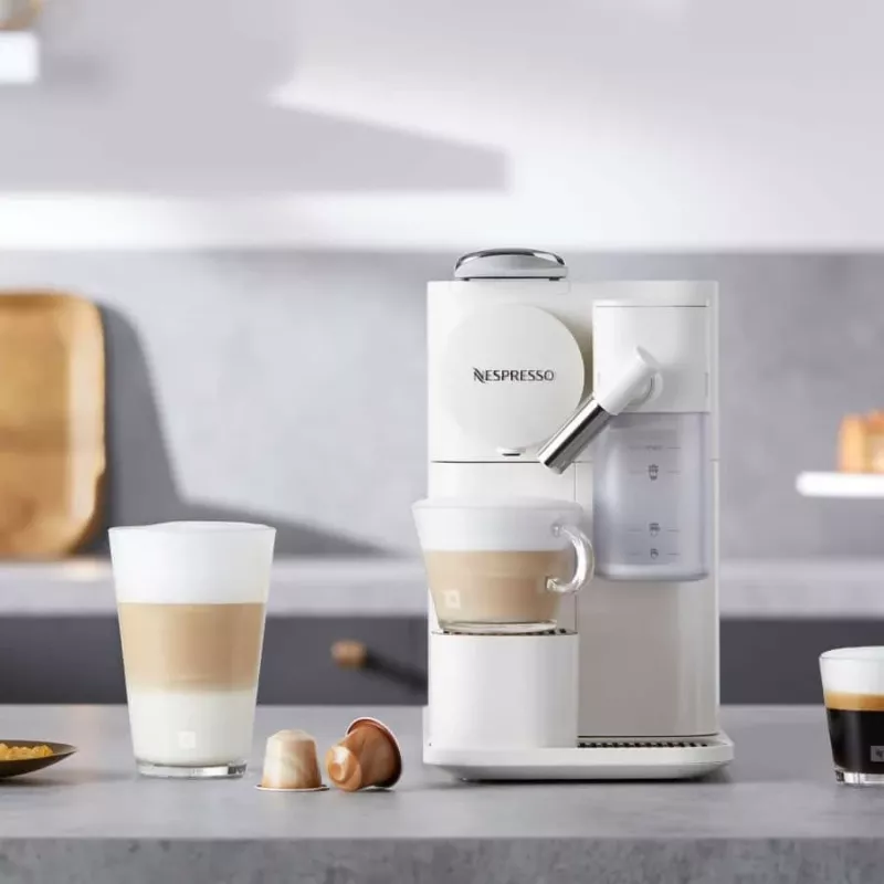 Aparat kafeje DeLonghi Lattissima One EN510.W, 1L, 1400W, kapsula, e bardhë
