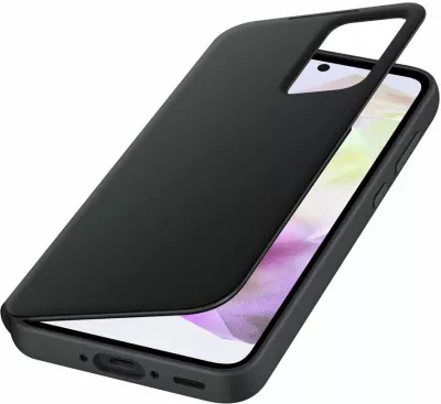 Mbështjellës Samsung Smart View Wallet EF-ZA356CBEGWW për Galaxy A35, i zi