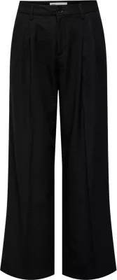 Pantallona për femra Jacqueline de Yong Jdyriver Hw Wide Pant Tlr 15354011, të zeza [Madhësia: XS]