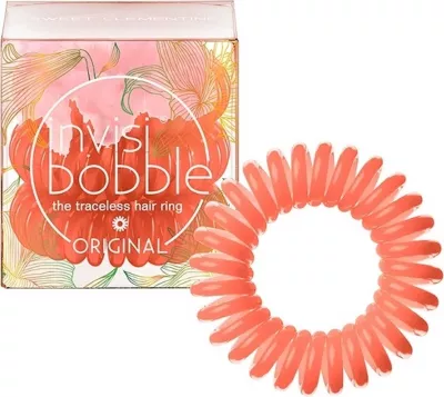 Llastikë për flokë për femra Invisibobble Original Sweet Clementine, 3 copë