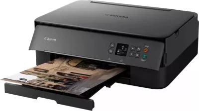 Printer Canon PIXMA TS5350i, Inkjet, Printim me ngjyra, 4800 x 1200 DPI, Kopjim me ngjyra, A4, E zezë
