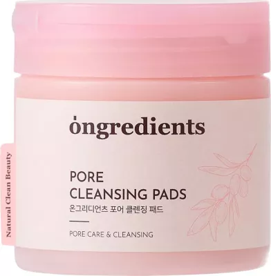 Pllaka pastruese për fytyrë Ongredients Pore Cleansing Pads për femra, 60 copë