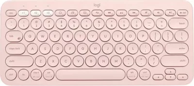 Tastierë pa kabllo Logitech K380 Multi-Device, Bluetooth, lidhje deri 3 pajisje, gdhendje SLO (US International), rozë