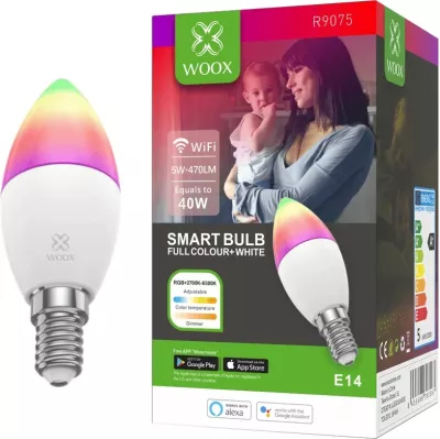 Llambë smart Woox R9075, Wi-Fi, LED, e bardhë