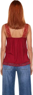 Top për femra I am Crinkle Pizzo 53127, bordeaux [Madhësia: XS]