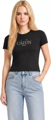 Maicë për femra Calvin Klein Jeans LV047G806G, e zezë [Madhësia: XS]