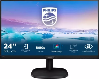 Monitor Philips 243V7QJABF/00, 24", Full HD, IPS, i zi