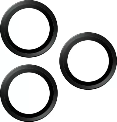 Mbështjellës kamerash PanzerGlass Hoops për iPhone 17 Pro/Pro Max/16 Pro/Pro Max, e zezë
