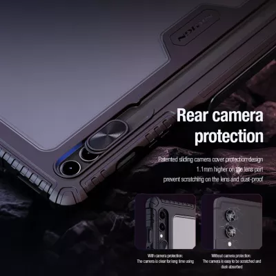 Mbështjellës Nillkin Bumper Leather Case Pro për Samsung Galaxy Tab S9+, e zezë