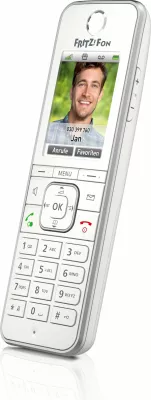 Telefon DECT AVM FRITZ!Fon C6, Wireless, Speakerphone, 300 kontakte, Bardhë