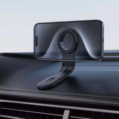 Mbajtës magnetik për makinë Acefast D19 për panel, i zi