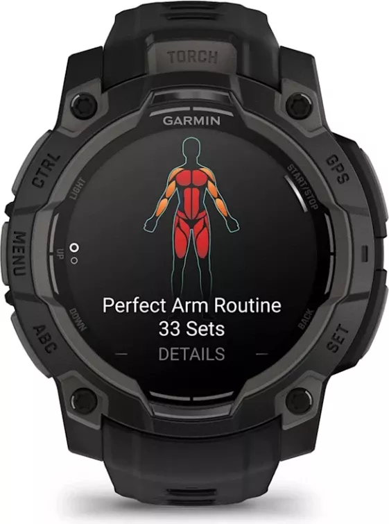 Smartwatch Garmin Instinct® 3 AMOLED, Black, 45 mm thumbnail 4