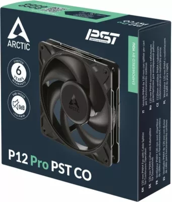 Ventilator PC ARCTIC P12 PRO PST CO 120mm 4-pin PWM, i zi