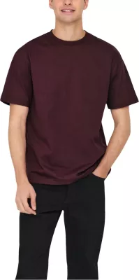 Maicë për meshkuj Only & Sons Onsfred Life Rlx 22022532, bordo [Madhësia: XL]