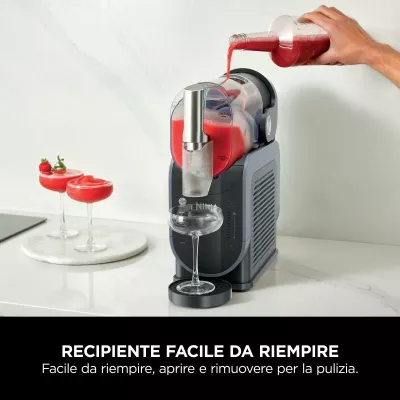 Makinë slushi Ninja FS301EU, 2.5L, 5 programe, Rapid Chill, gri/blu