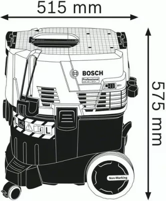 Fshesë me korrent Bosch GAS 35 L SFC+ Professional, 35 L, e zezë, blu