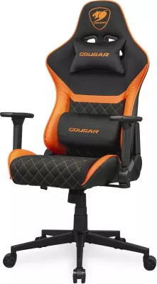 Karrige gaming Cougar Armor One V2 F, PVC/Stof, e zezë/portokalli