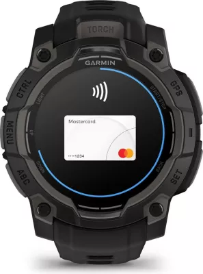 Smartwatch Garmin Instinct 3 AMOLED, 4 GB, GPS, e zezë