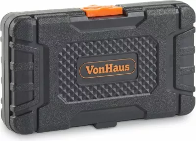 Set soketash dhe bitash VONHAUS 3515179 130 copë, portokalli/zi
