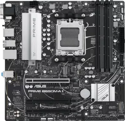 Pllakë amë ASUS PRIME B650M-A II-CSM, AM5, mATX, AMD B650, DDR5 4xDIMM, 2xM.2, 4xSATA, PCIe 5.0, 2.5GbE