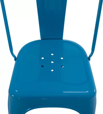 Karrige për ngrënie MELITA FH8641.08 metalike ngjyrë kaltër 43x50x82Hcm