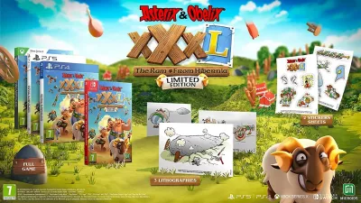 Lojë PS5 Microids Asterix & Obelix XXXL: The Ram From Hibernia, Limited Edition (3 litografi, 2 fletë ngjitëse)