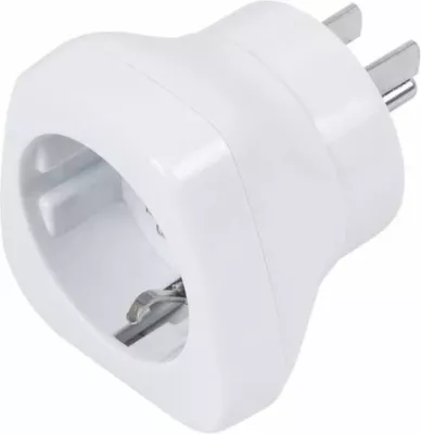 Adapter udhëtimi RivaCase PS4301 EU në US, 100-250V, 15A, i bardhë