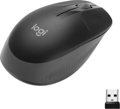 Maus Logitech M190, pa kabllo, optik, RF Wireless, 1000 DPI, ngjyrë qymyr