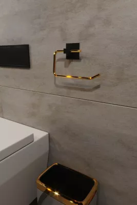 Mbajtës letre tualeti, ngjyrë ari, Aberto Design