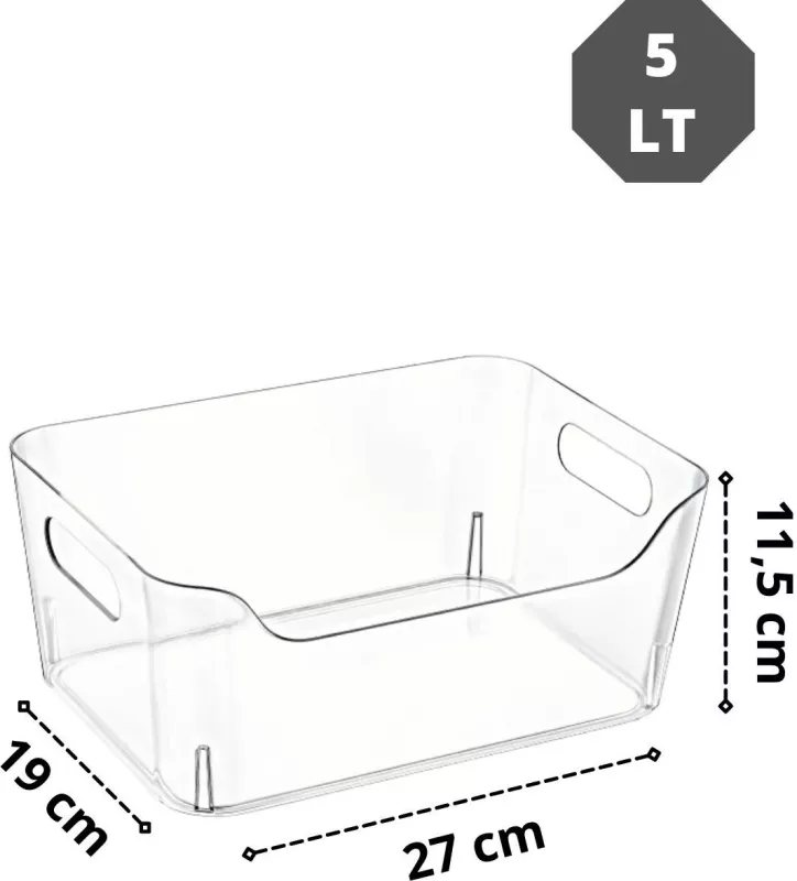 Set organizues frigoriferi (3 copë), Hermia, CLRORG05-3, transparent