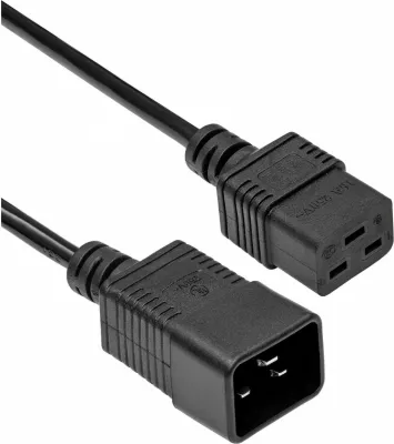 Kabllo rryme Akyga AK-UP-03, IEC C19/C20, 1.8m, e zezë
