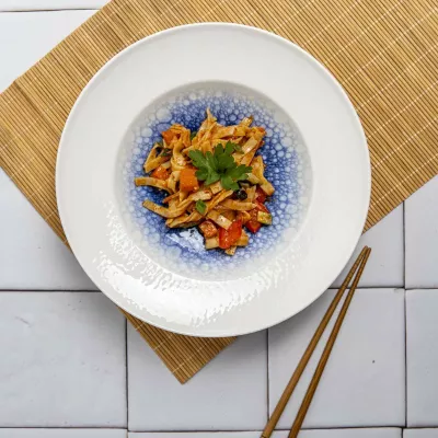 Pjatë për pasta Fine Dine Serenity 260 mm, blu, set 6 copë