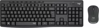 Tastierë wireless + maus Logitech MK295 SilentTouch, layout SLO, 2.4 GHz, grafit, set