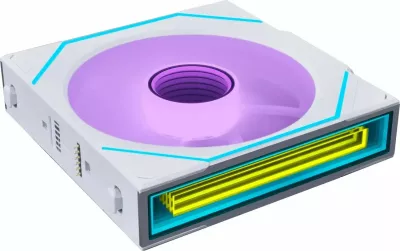 Ventilator PC Lian Li UNI FAN SL-INF120 ARGB Wireless Reverse Blade 120mm PWM (12RSLIN1W1W) e bardhë 1 copë